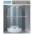 AUTME Fan Shaped Lowes Simple Shower Bathroom Room Screen Enclosures with High Tub and ABS Seat AT-021